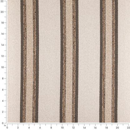D5092 Stripe Putty Beige & Taupe Charlotte Fabrics