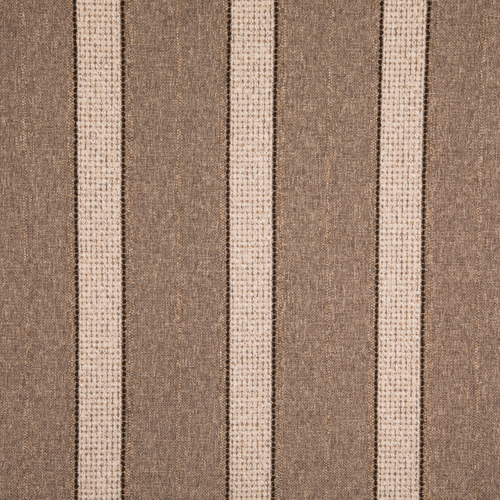D5093 Stripe Flax Brown Charlotte Fabrics