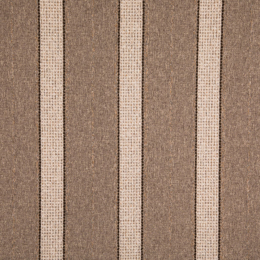 D5093 Stripe Flax Brown Charlotte Fabrics