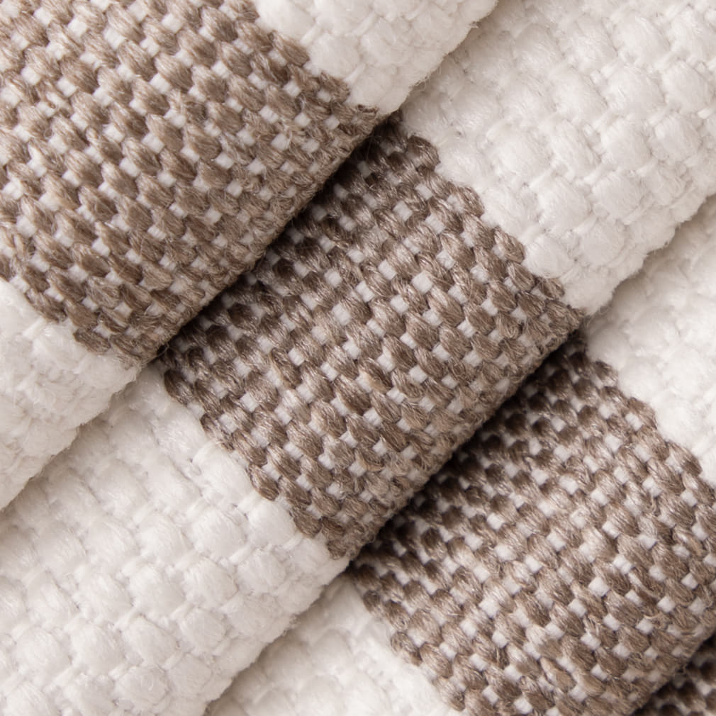D5094 Stripe Taupe Brown Charlotte Fabrics