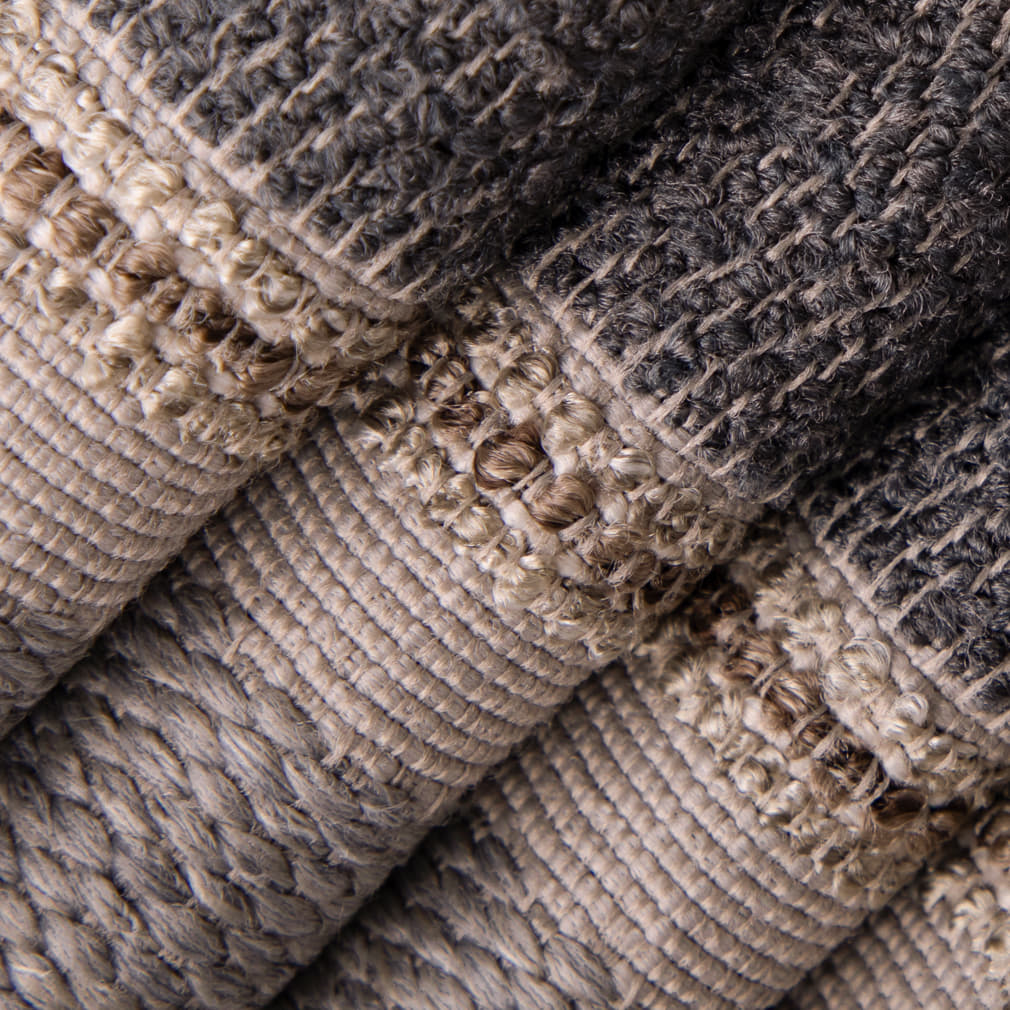 D5096 Stripe Grey Grey & Silver Charlotte Fabrics