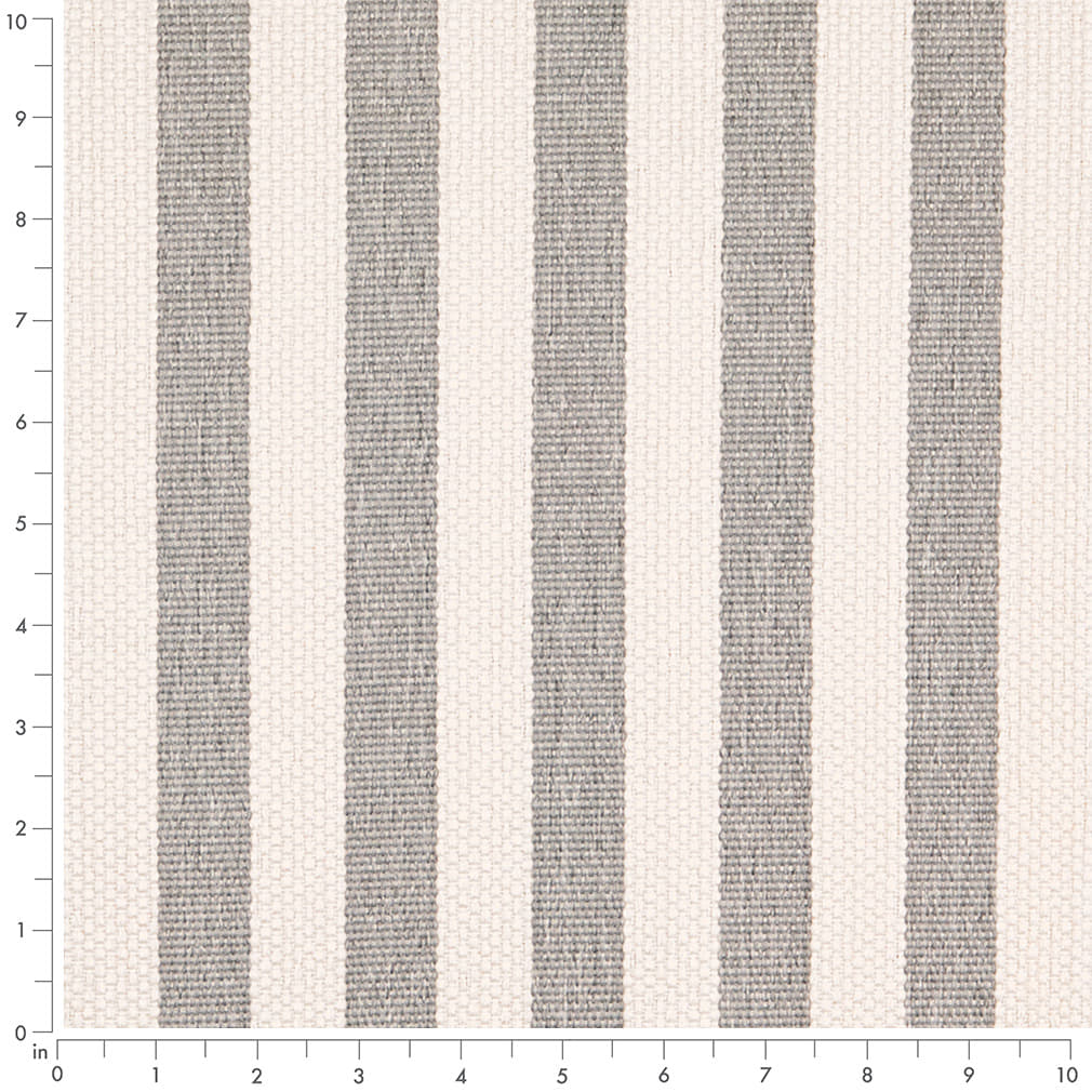 D5098 Stripe Fog Grey & Silver Charlotte Fabrics