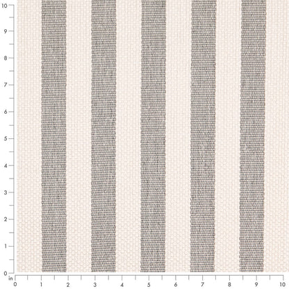 D5098 Stripe Fog Grey & Silver Charlotte Fabrics