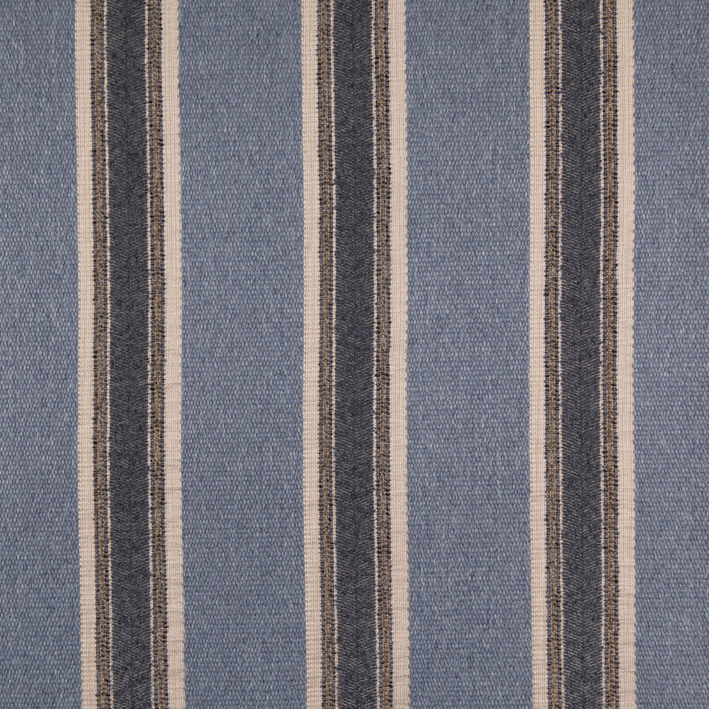 D5099 Stripe Atlantic Blue Charlotte Fabrics