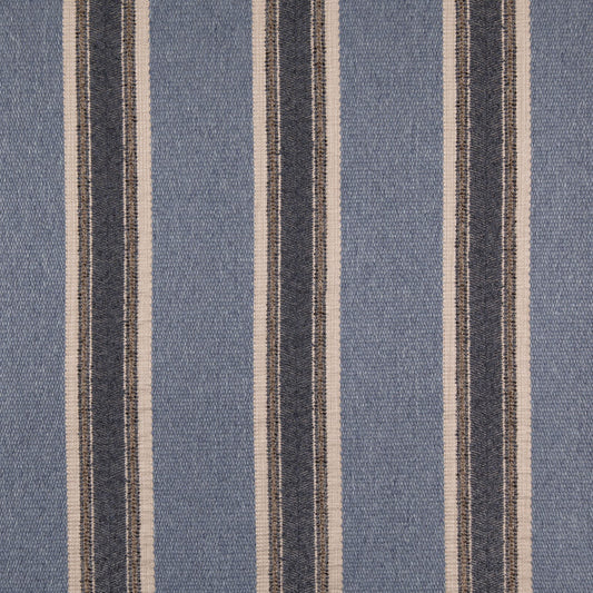 D5099 Stripe Atlantic Blue Charlotte Fabrics