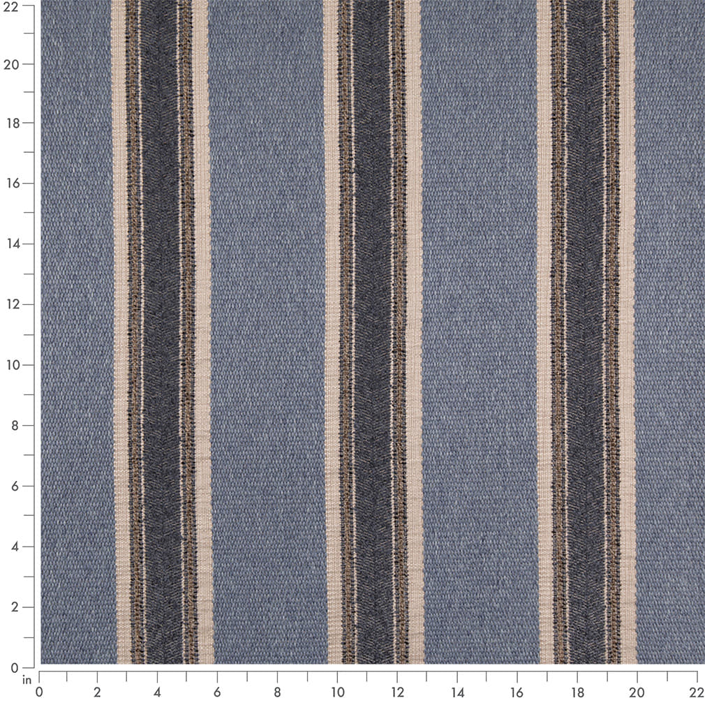 D5099 Stripe Atlantic Blue Charlotte Fabrics