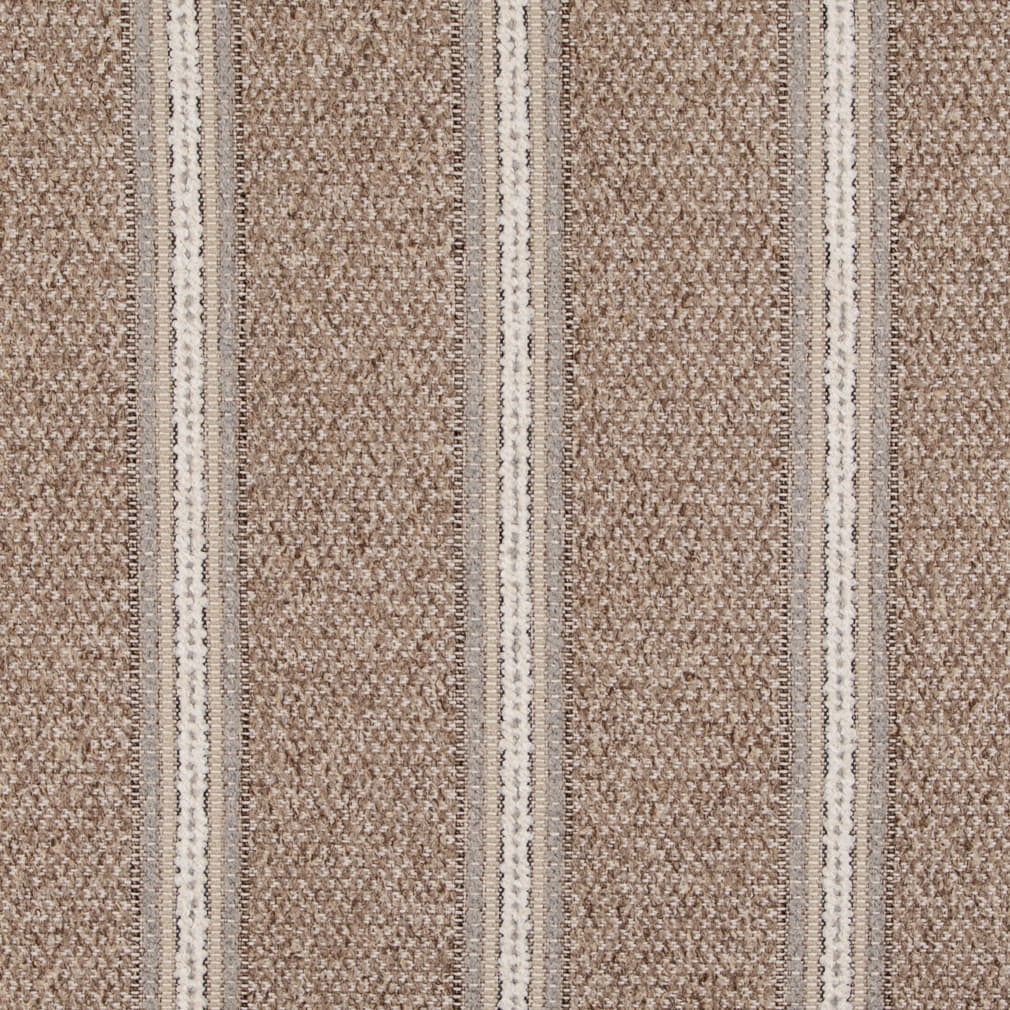 D5105 Stripe Jute Brown Charlotte Fabrics