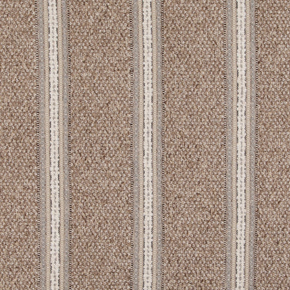 D5105 Stripe Jute Brown Charlotte Fabrics