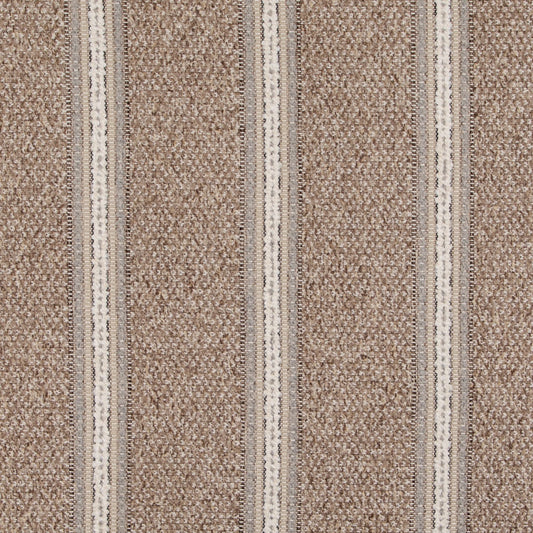 D5105 Stripe Jute Brown Charlotte Fabrics