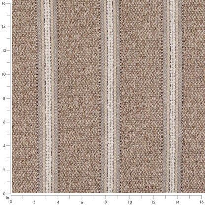D5105 Stripe Jute Brown Charlotte Fabrics