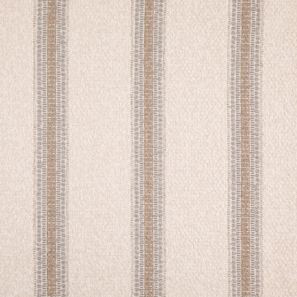 D5106 Stripe Mushroom Beige & Taupe,Grey & Silver Charlotte Fabrics