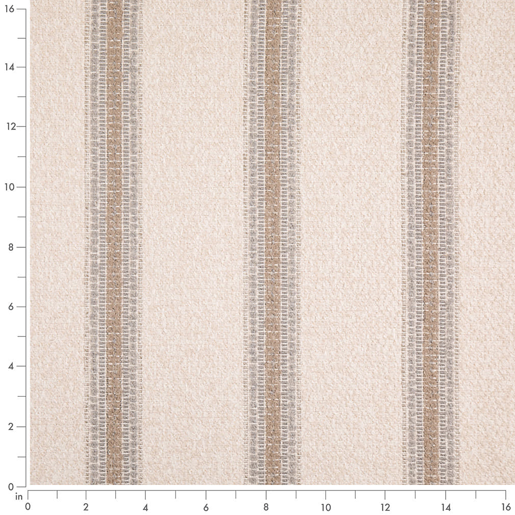 D5106 Stripe Mushroom Beige & Taupe,Grey & Silver Charlotte Fabrics
