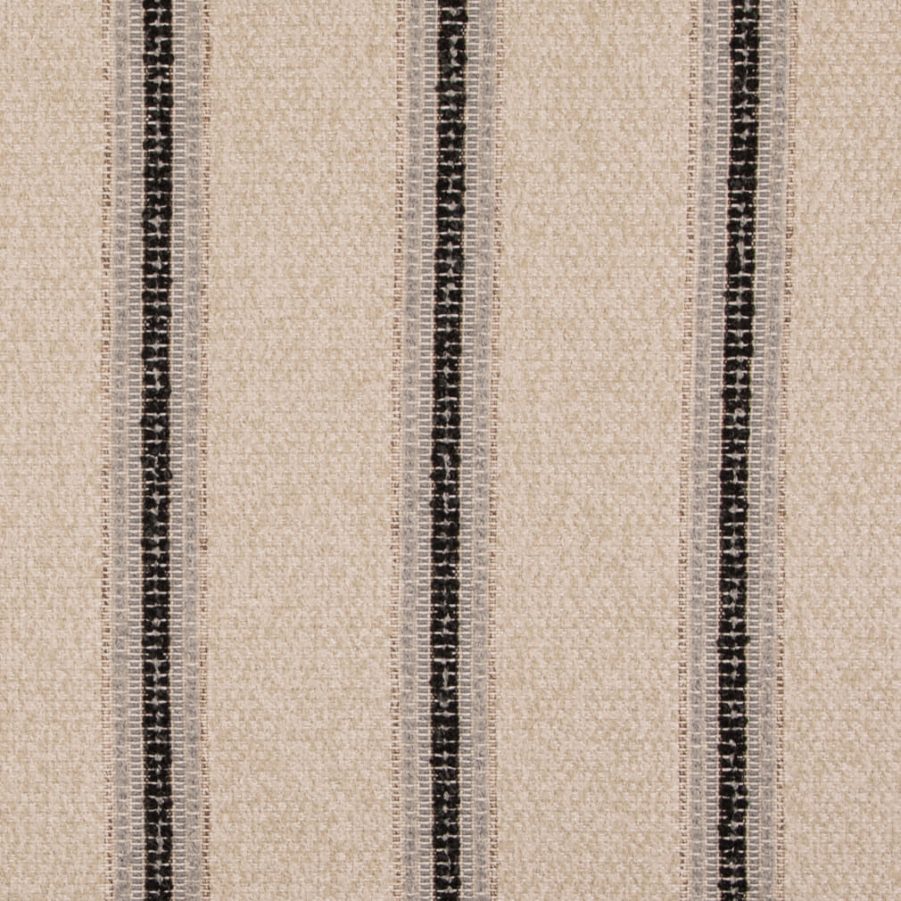 D5107 Stripe Shadow Black Charlotte Fabrics