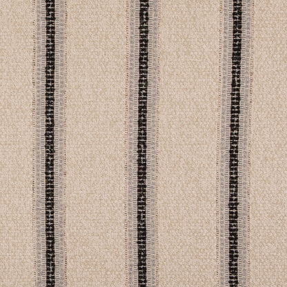 D5107 Stripe Shadow Black Charlotte Fabrics