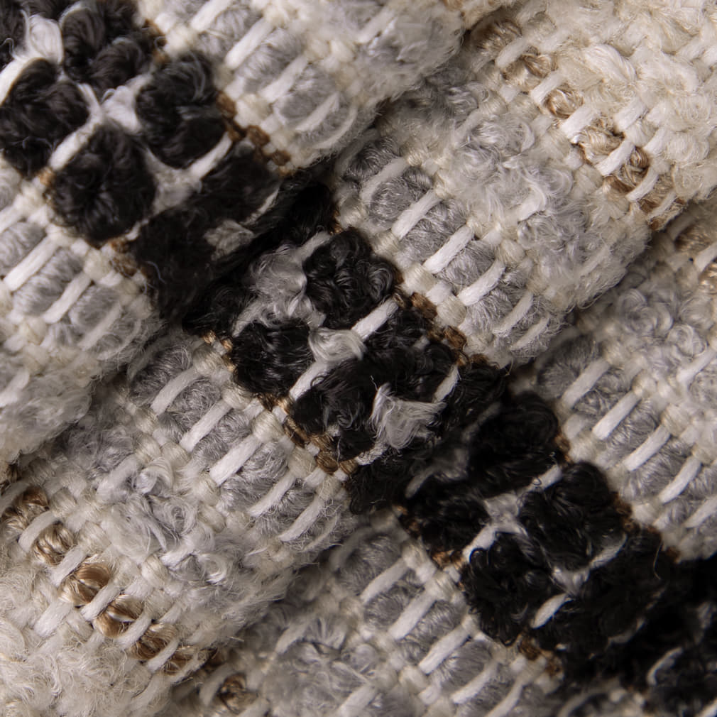 D5107 Stripe Shadow Black Charlotte Fabrics