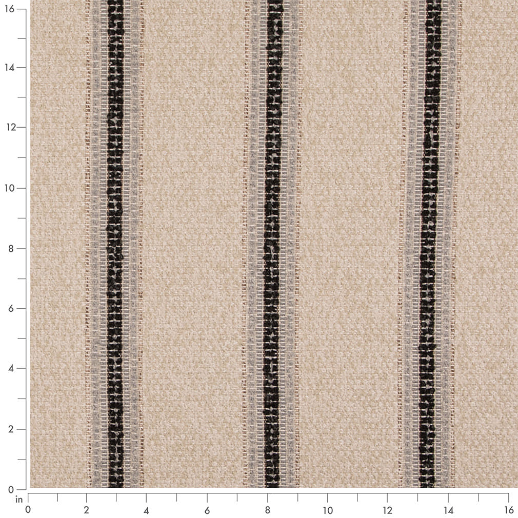 D5107 Stripe Shadow Black Charlotte Fabrics