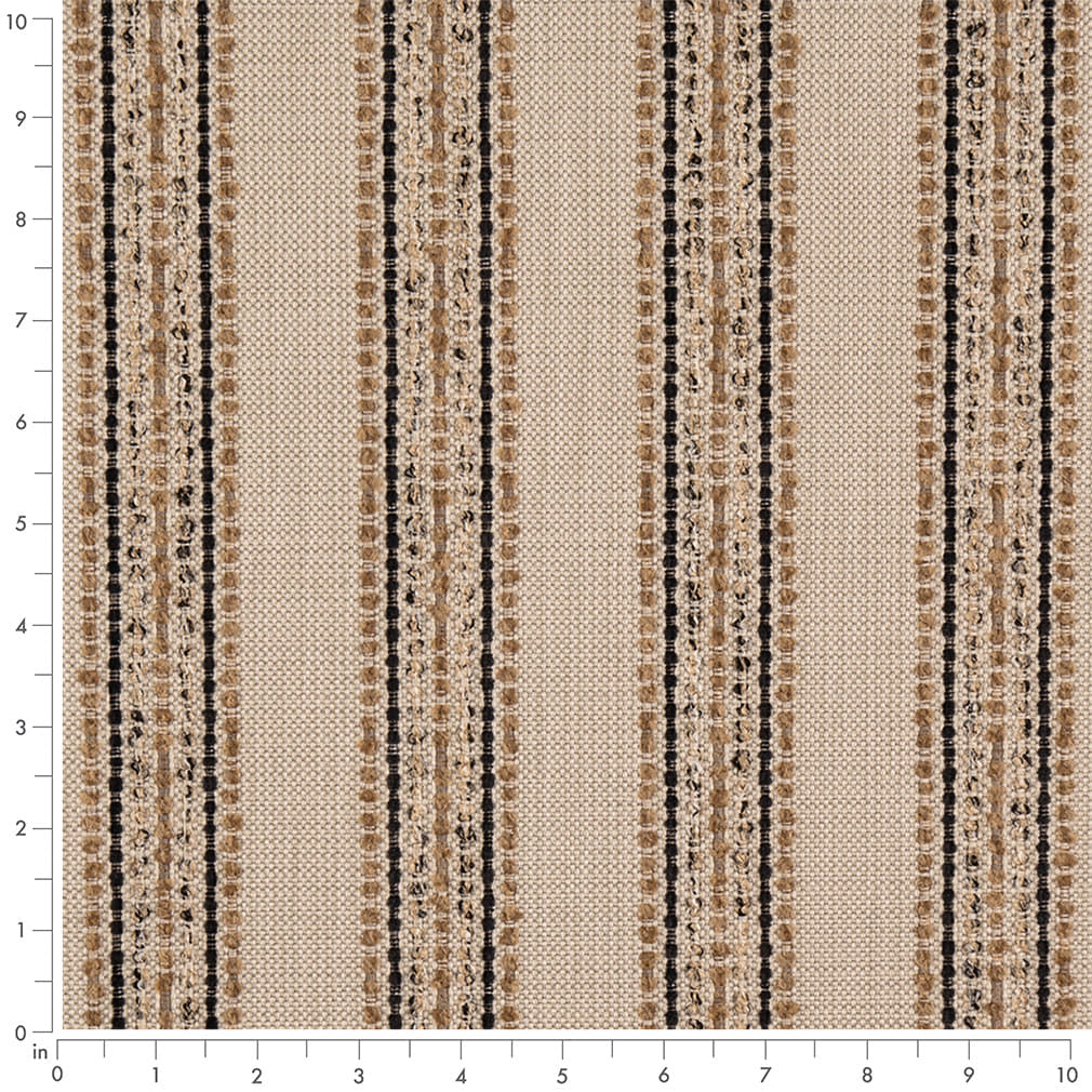D5109 Stripe Sepia Brown Charlotte Fabrics