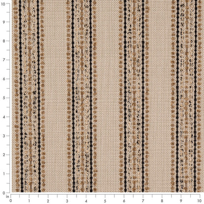 D5109 Stripe Sepia Brown Charlotte Fabrics