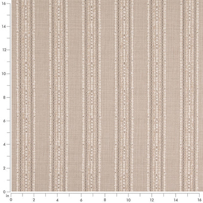 D5110 Stripe Pebble Beige & Taupe Charlotte Fabrics