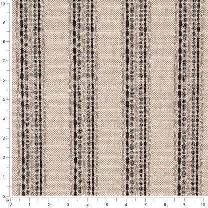 D5111 Stripe Graphite Grey & Silver Charlotte Fabrics