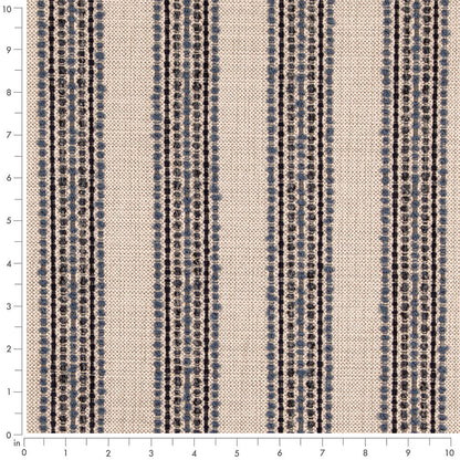 D5112 Stripe Blueberry Blue Charlotte Fabrics