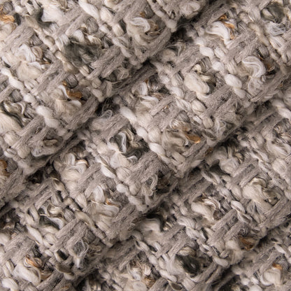 D5118 Plain & Solid Fog Grey & Silver Charlotte Fabrics