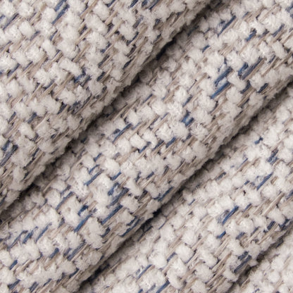 D5132 Herringbone & Chevron Vapor Grey & Silver Charlotte Fabrics