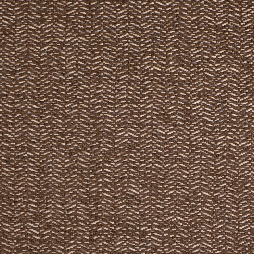 D5137 Herringbone & Chevron Chocolate Brown Charlotte Fabrics