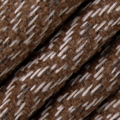 D5137 Herringbone & Chevron Chocolate Brown Charlotte Fabrics