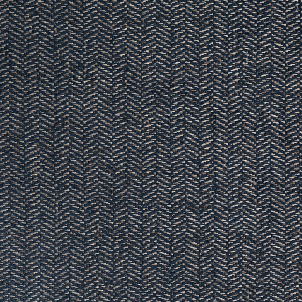 D5146 Herringbone & Chevron Navy Blue Charlotte Fabrics