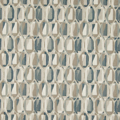 D820 Abstract & Geometric,Small Scale Carlsbad/Sky Blue Charlotte Fabrics