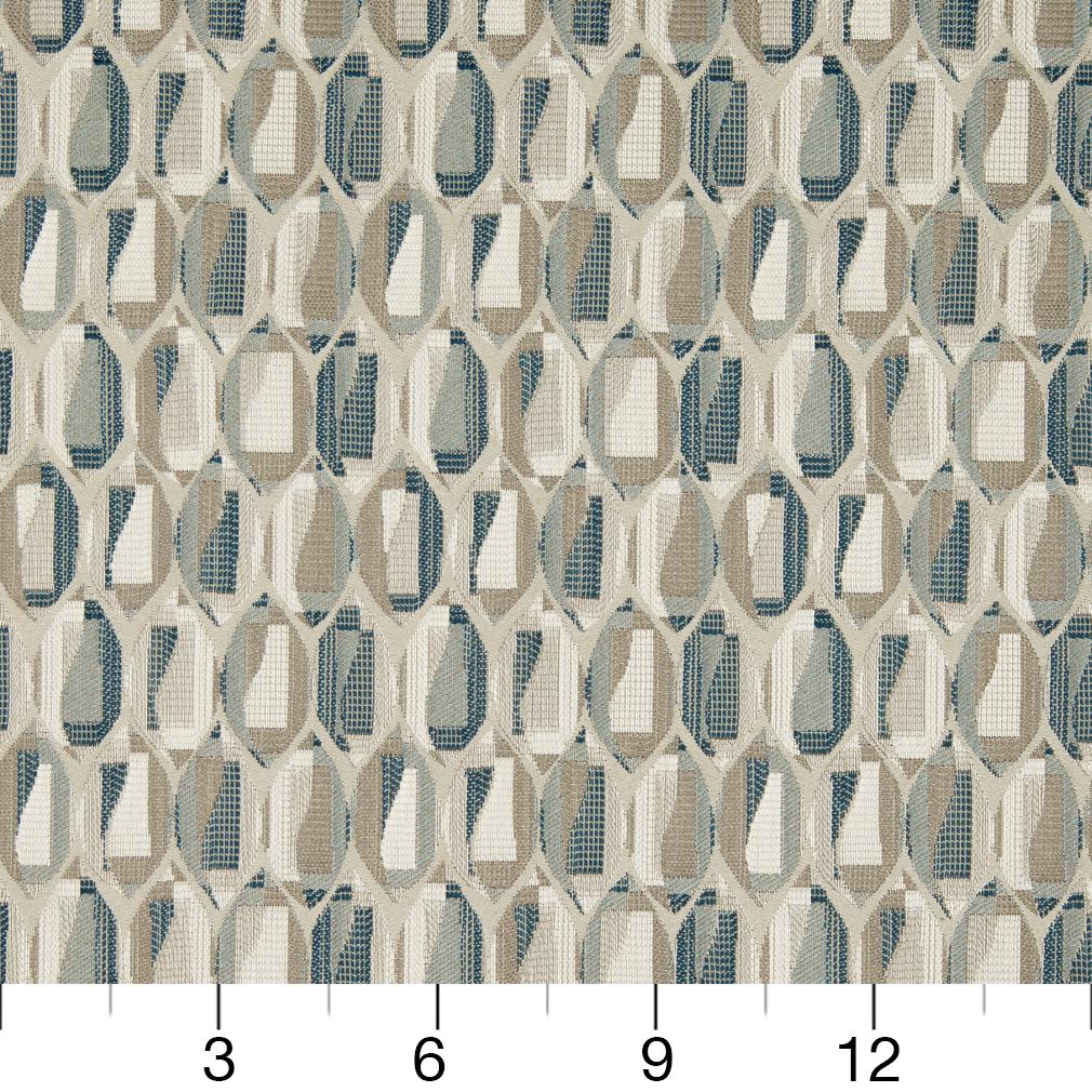 D820 Abstract & Geometric,Small Scale Carlsbad/Sky Blue Charlotte Fabrics