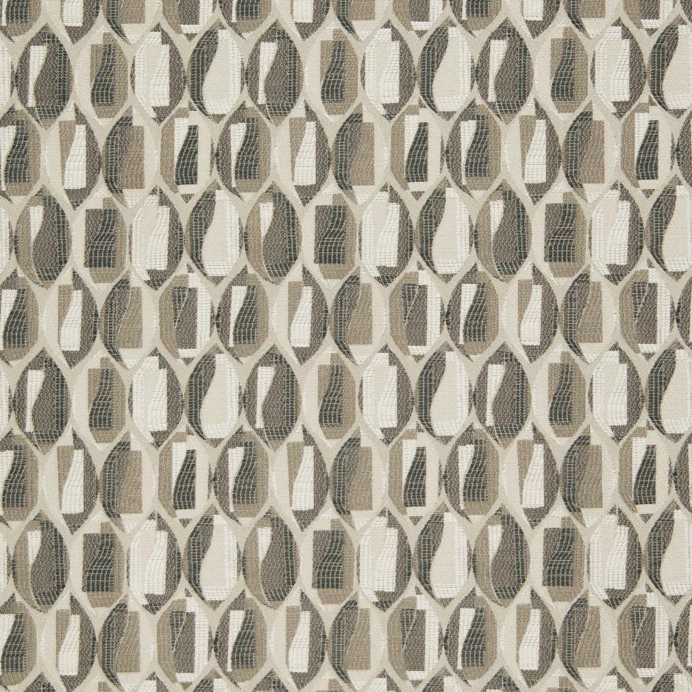 D824 Abstract & Geometric,Small Scale Carlsbad/Smoke Grey & Silver Charlotte Fabrics