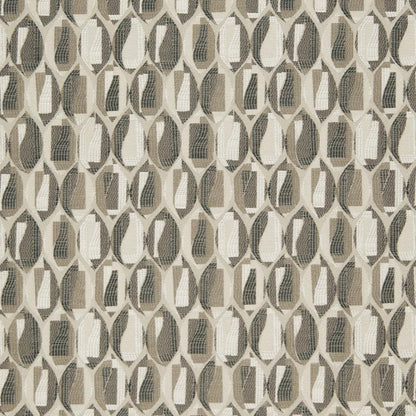 D824 Abstract & Geometric,Small Scale Carlsbad/Smoke Grey & Silver Charlotte Fabrics