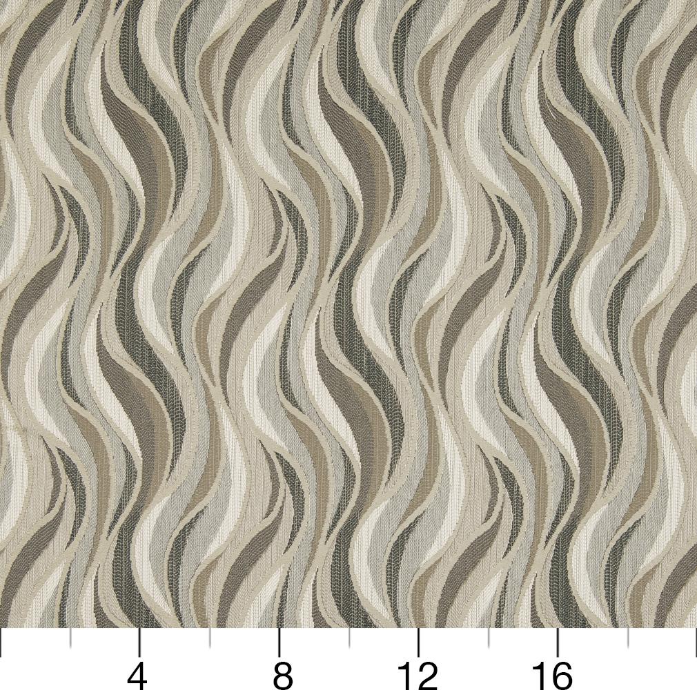 D832 Abstract & Geometric Niagara/Smoke Grey & Silver Charlotte Fabrics
