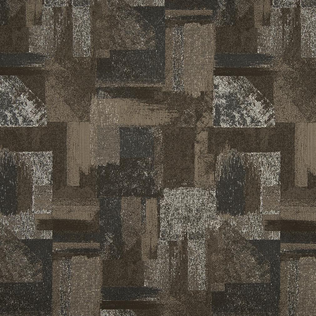 D838 Abstract & Geometric Denali/Mineral Brown,Grey & Silver Charlotte Fabrics