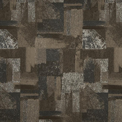 D838 Abstract & Geometric Denali/Mineral Brown,Grey & Silver Charlotte Fabrics
