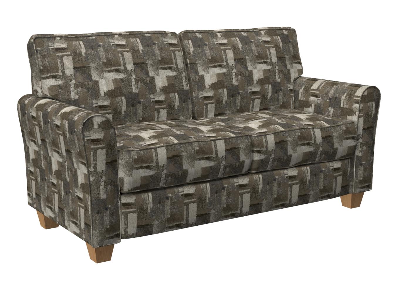 D840 Abstract & Geometric Denali/Storm Brown,Grey & Silver Charlotte Fabrics