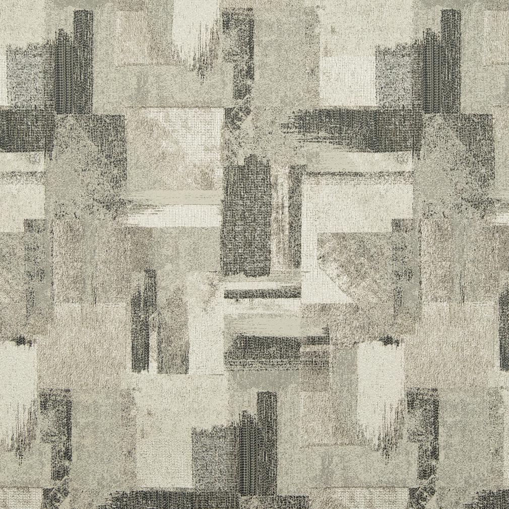 D841 Abstract & Geometric Denali/Smoke Grey & Silver Charlotte Fabrics