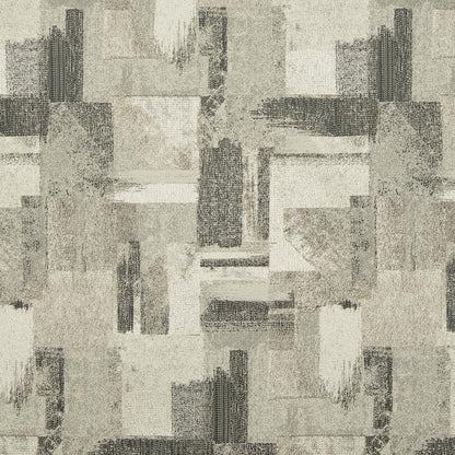 D841 Abstract & Geometric Denali/Smoke Grey & Silver Charlotte Fabrics