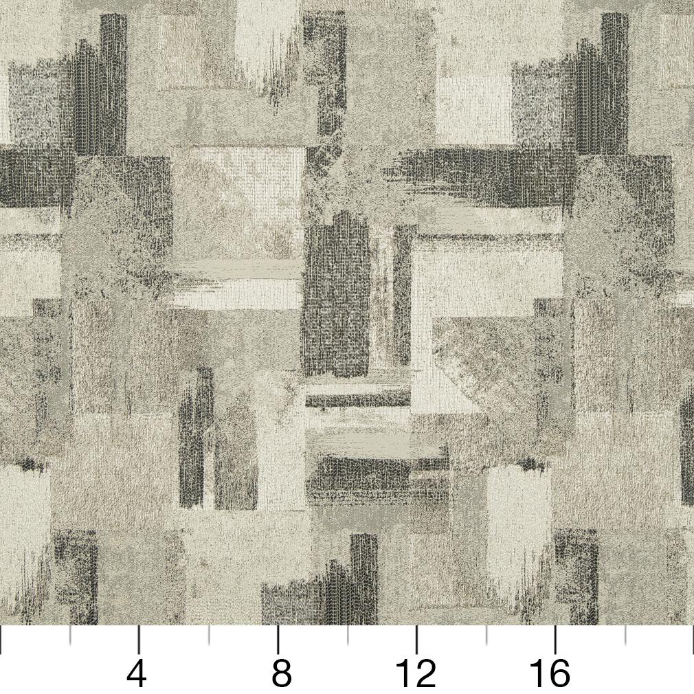 D841 Abstract & Geometric Denali/Smoke Grey & Silver Charlotte Fabrics