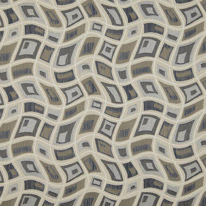 D861 Abstract & Geometric Zion/Sky Blue Charlotte Fabrics