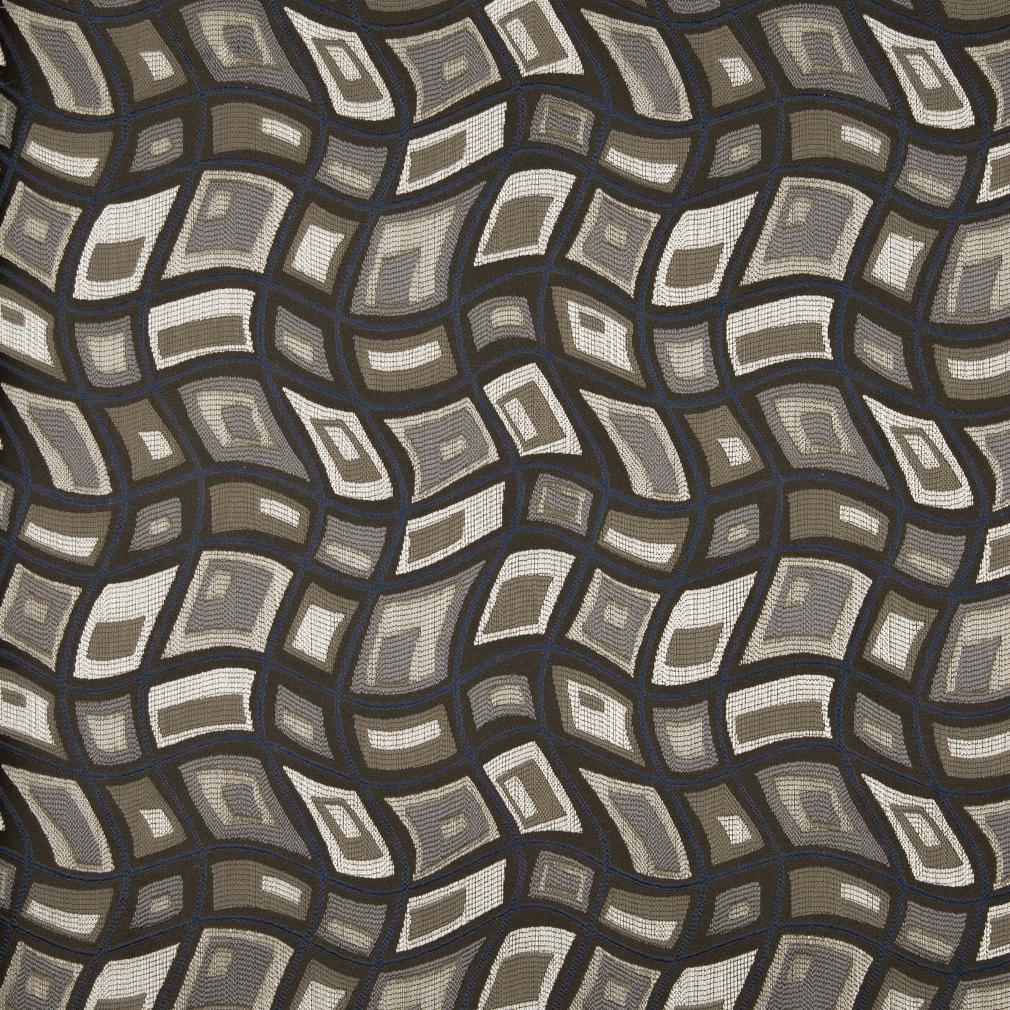 D864 Abstract & Geometric Zion/Storm Brown,Grey & Silver Charlotte Fabrics