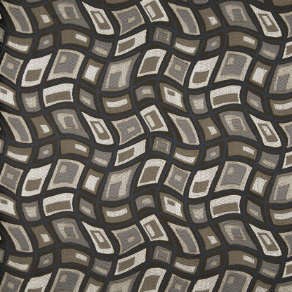 D864 Abstract & Geometric Zion/Storm Brown,Grey & Silver Charlotte Fabrics