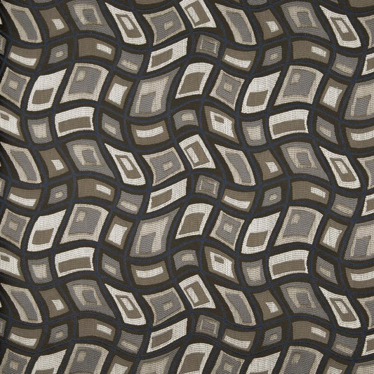 D864 Abstract & Geometric Zion/Storm Brown,Grey & Silver Charlotte Fabrics