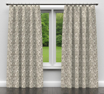 D865 Abstract & Geometric Zion/Smoke Grey & Silver Charlotte Fabrics