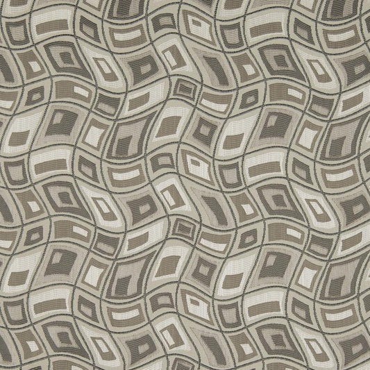 D865 Abstract & Geometric Zion/Smoke Grey & Silver Charlotte Fabrics