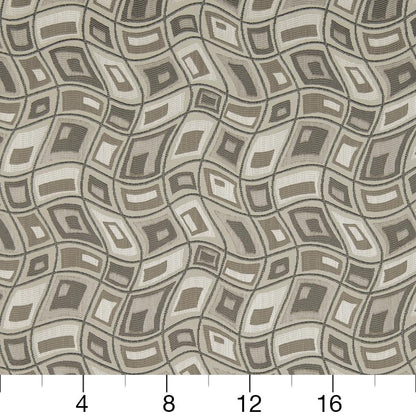 D865 Abstract & Geometric Zion/Smoke Grey & Silver Charlotte Fabrics