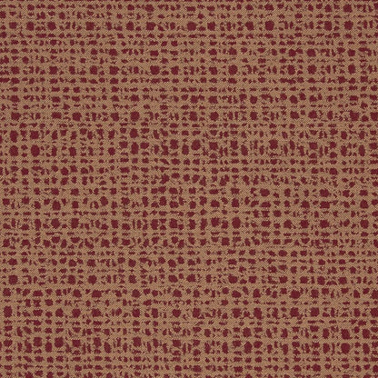 D887 Small Scale Crosshatch/Spice Red & Burgundy Charlotte Fabrics