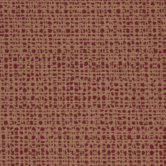 D887 Small Scale Crosshatch/Spice Red & Burgundy Charlotte Fabrics